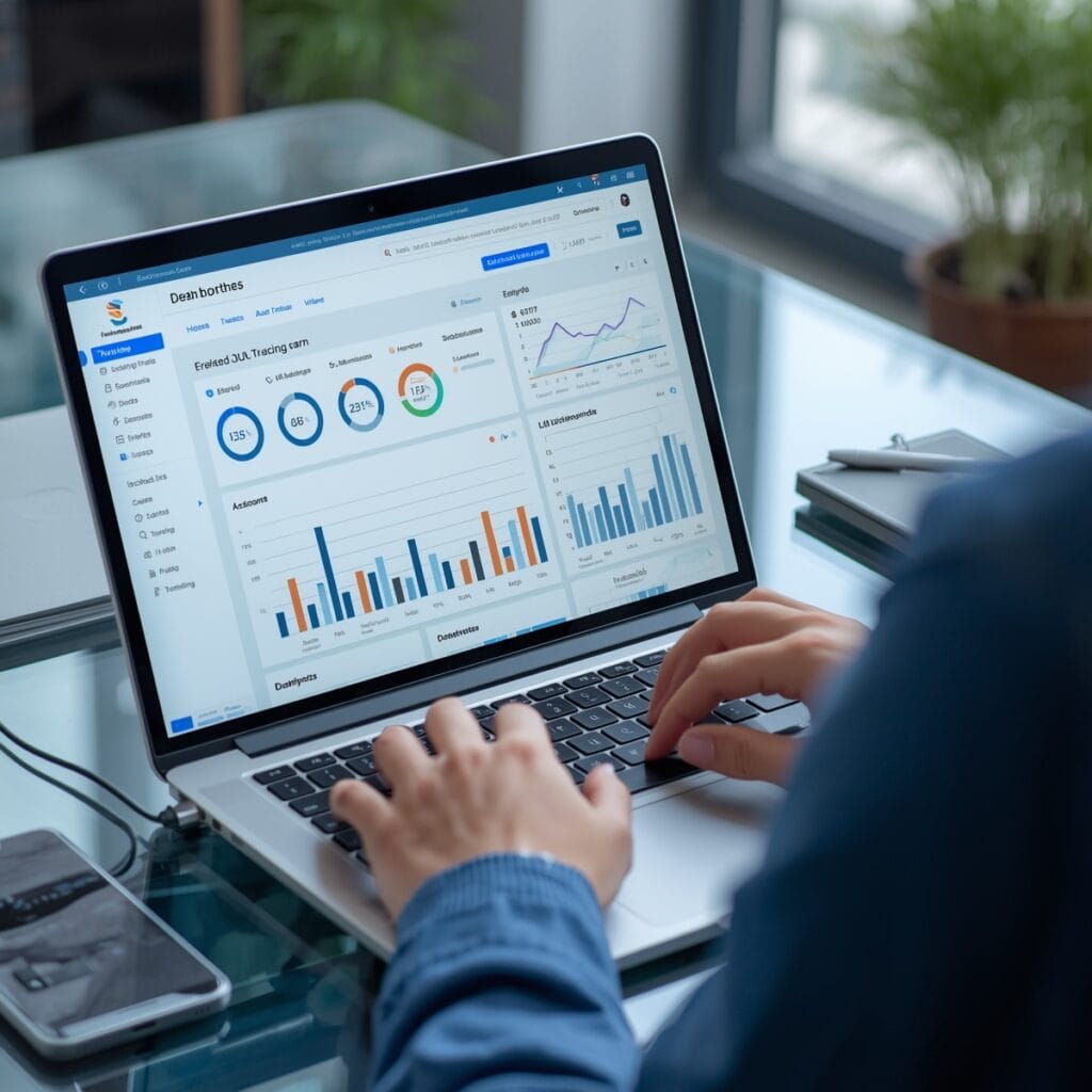 “Dashboard of Free URL Shortener showing link analytics, clicks, and shortened URLs.”